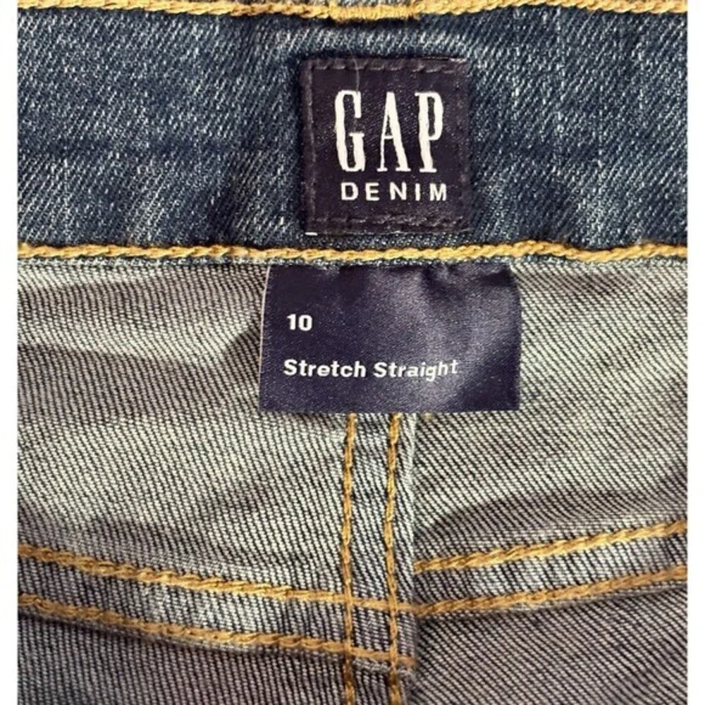 Gap‎ Boys Stretch Straight Leg Jeans Medium Wash Adjustable Waist 10 358254-00-1